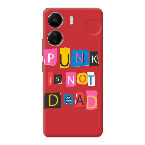 Xiaomi Redmi 13C Punk is not Dead Red Colored Silicone TPU Θήκη