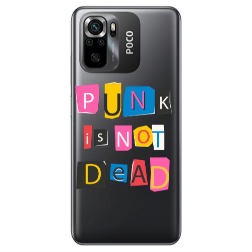 Xiaomi Poco M5 s Punk is not Dead Transparent Silicone TPU Θήκη