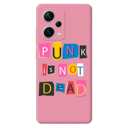 Xiaomi Poco X5 Punk is not Dead Pink Colored Silicone TPU Θήκη