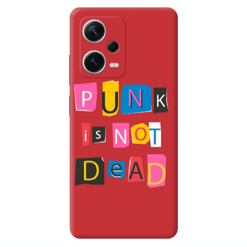 Xiaomi Poco X5 Punk is not Dead Red Colored Silicone TPU Θήκη