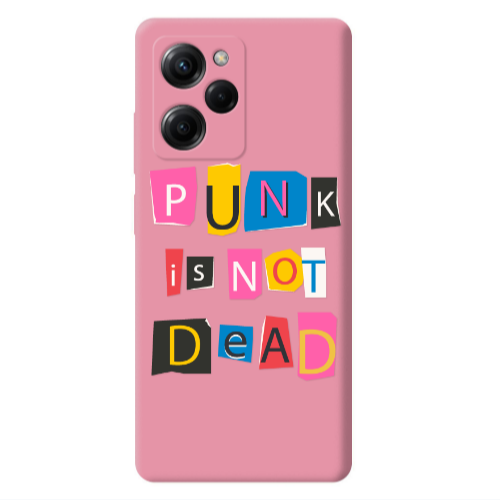 Xiaomi Poco X5 Pro Punk is not Dead Pink Colored Silicone TPU Θήκη