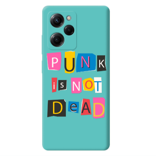 Xiaomi Poco X5 Pro Punk is not Dead Turquoise Colored Silicone TPU Θήκη