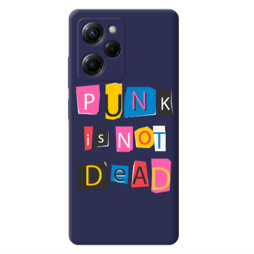 Xiaomi Poco X5 Pro Punk is not Dead Dark blue Colored Silicone TPU Θήκη