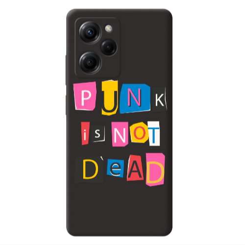 Xiaomi Poco X5 Pro Punk is not Dead Black Colored Silicone TPU Θήκη