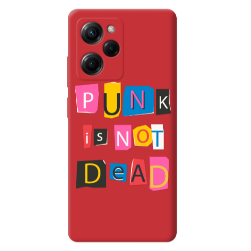 Xiaomi Poco X5 Pro Punk is not Dead Red Colored Silicone TPU Θήκη