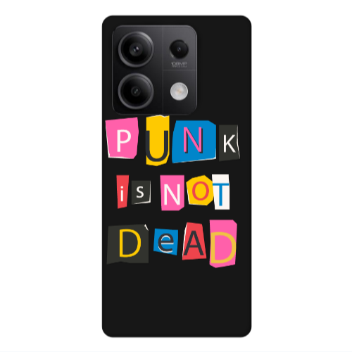 Xiaomi Redmi Note 13 5G Punk is not Dead Black Colored Silicone TPU Θήκη
