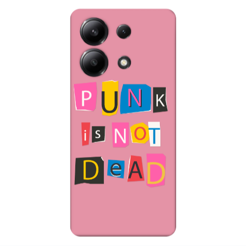 Xiaomi Redmi Note 13 4G Punk is not Dead Pink Colored Silicone TPU Θήκη