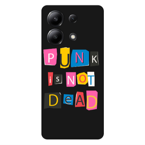 Xiaomi Redmi Note 13 4G Punk is not Dead Black Colored Silicone TPU Θήκη