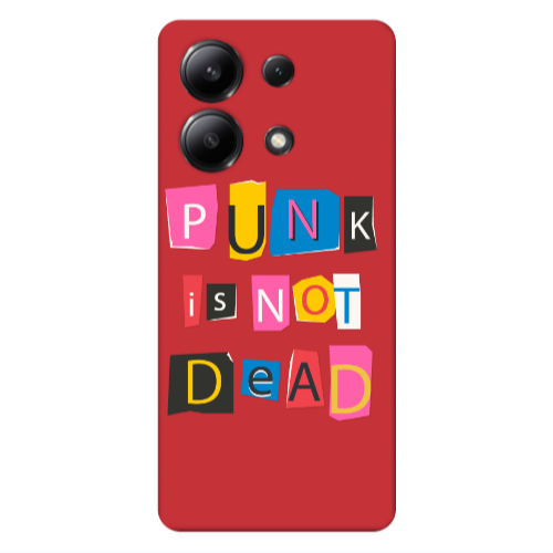 Xiaomi Redmi Note 13 4G Punk is not Dead Red Colored Silicone TPU Θήκη