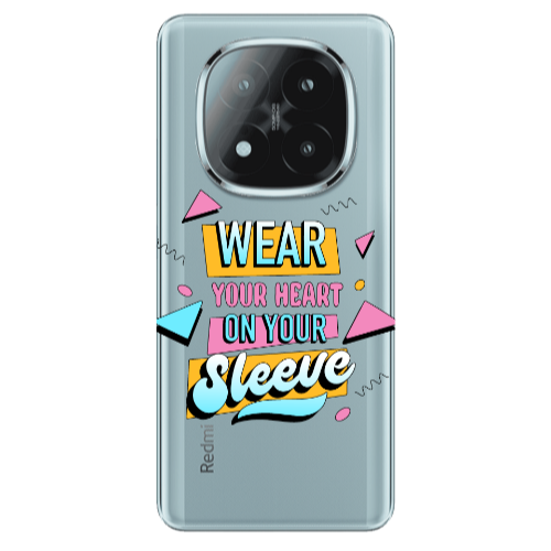 Xiaomi Redmi Note 14 Pro + 5g Wear Your Heart Transparent Silicone TPU Θήκη