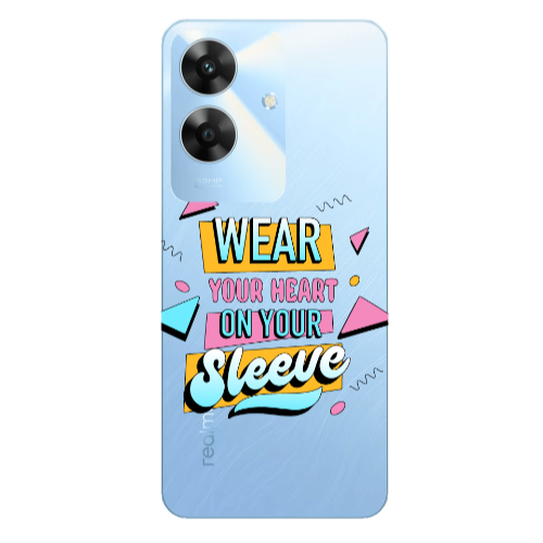 Realme Note 60 Wear Your Heart Transparent Silicone TPU Θήκη