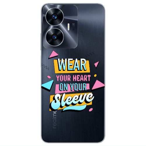 Realme Note 50 Wear Your Heart Transparent Silicone TPU Θήκη