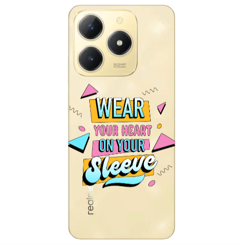 Realme C61 Wear Your Heart Transparent Silicone TPU Θήκη