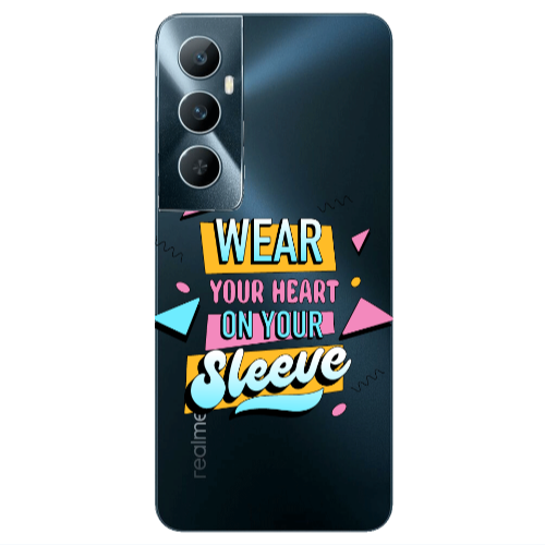 Realme C65 Wear Your Heart Transparent Silicone TPU Θήκη