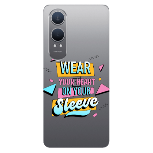 Oneplus Nord Ce 4 lite Wear Your Heart Transparent Silicone TPU Θήκη