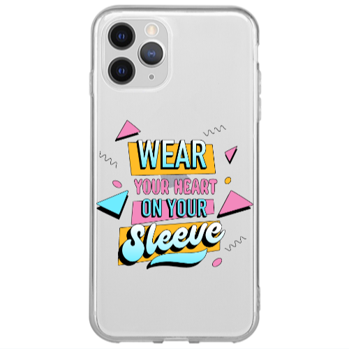 Apple iPhone 13 Pro Max Wear Your Heart Transparent Silicone TPU Θήκη