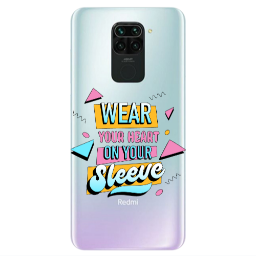 Xiaomi Redmi Note 9 Wear Your Heart Transparent Silicone TPU Θήκη