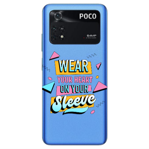 Xiaomi Poco M4 Pro 4G Wear Your Heart Transparent Silicone TPU Θήκη