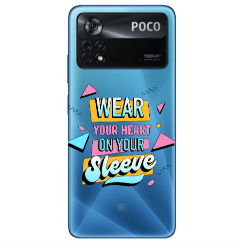 Xiaomi Poco X4 Pro Wear Your Heart Transparent Silicone TPU Θήκη