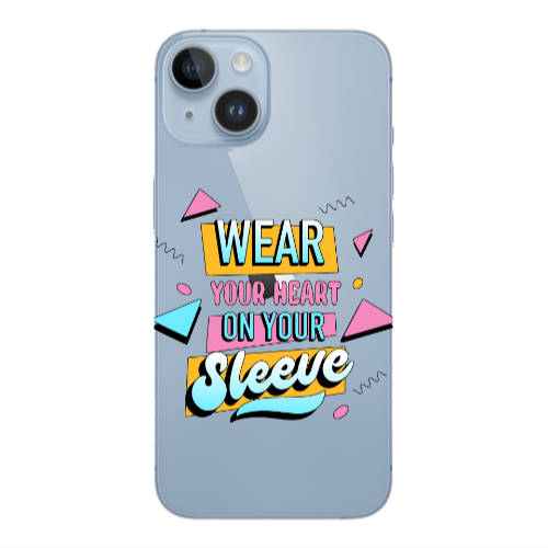 Apple iPhone 14  Wear Your Heart Transparent Silicone TPU Θήκη