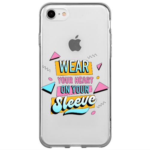 Apple iPhone 7 Wear Your Heart Transparent Silicone TPU Θήκη