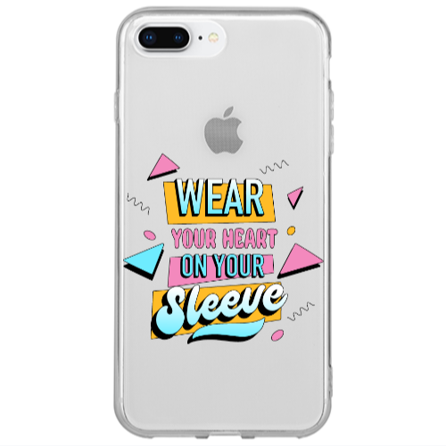 Apple iPhone 7 Plus Wear Your Heart Transparent Silicone TPU Θήκη
