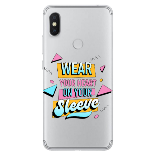 Xiaomi Redmi S2 Wear Your Heart Transparent Silicone TPU Θήκη