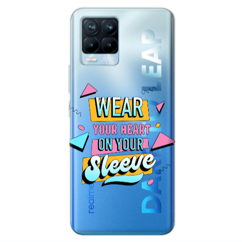 Realme 8 Pro Wear Your Heart Transparent Silicone TPU Θήκη