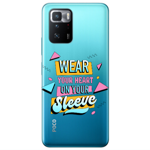 Xiaomi Poco X3 GT Wear Your Heart Transparent Silicone TPU Θήκη