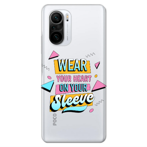 Xiaomi Poco F3 Wear Your Heart Transparent Silicone TPU Θήκη