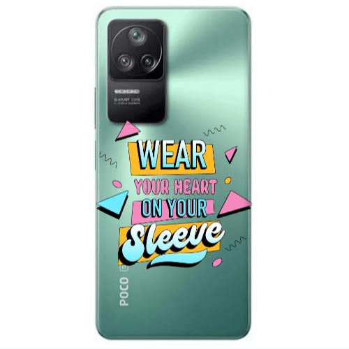 Xiaomi Poco F4 Wear Your Heart Transparent Silicone TPU Θήκη