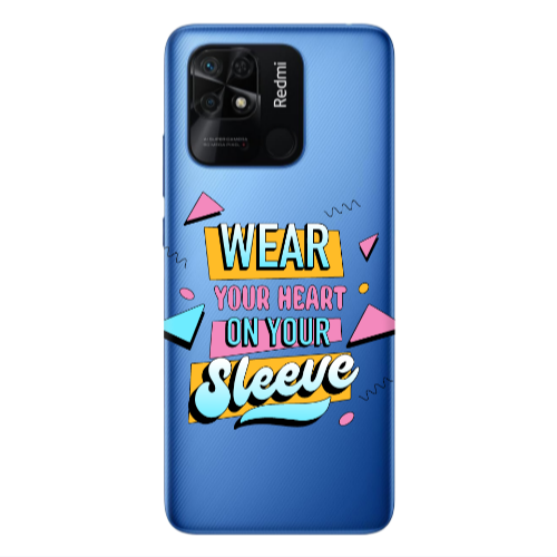 Xiaomi Poco C40 Wear Your Heart Transparent Silicone TPU Θήκη