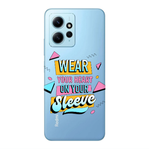 Xiaomi Redmi Note 12 4G Wear Your Heart Transparent Silicone TPU Θήκη