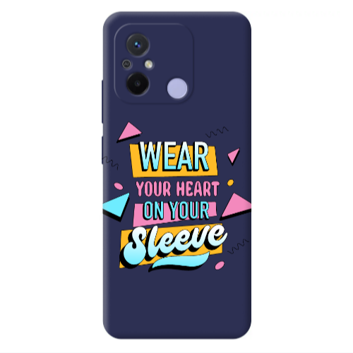 Xiaomi Redmi 12C Wear Your Heart Dark blue Colored Silicone TPU Θήκη