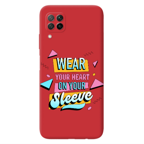 Huawei P40 Lite Wear Your Heart Red Colored Silicone TPU Θήκη