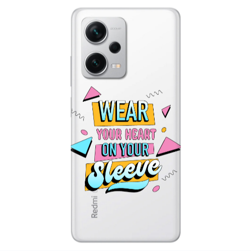 Xiaomi Redmi Note 12 5G Wear Your Heart Transparent Silicone TPU Θήκη