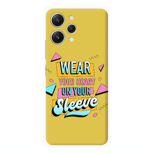 Xiaomi Redmi 12 Wear Your Heart Yellow Colored Silicone TPU Θήκη