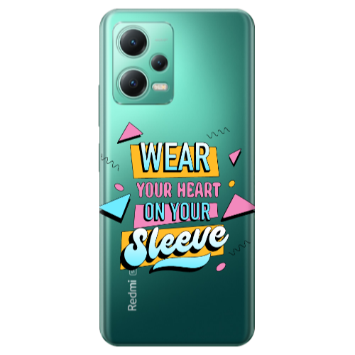 Xiaomi Redmi Note 12 Pro Plus 5G Wear Your Heart Transparent Silicone TPU Θήκη
