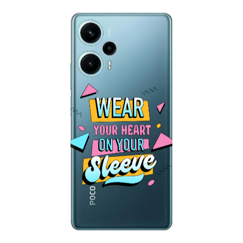 Xiaomi Poco F5 Wear Your Heart Transparent Silicone TPU Θήκη