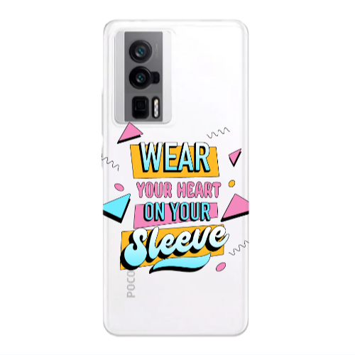 Xiaomi Poco F5 Pro Wear Your Heart Transparent Silicone TPU Θήκη