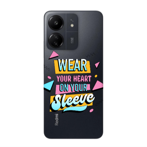 Xiaomi Redmi 13C Wear Your Heart Transparent Silicone TPU Θήκη