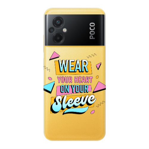 Xiaomi Poco M5 Wear Your Heart Transparent Silicone TPU Θήκη