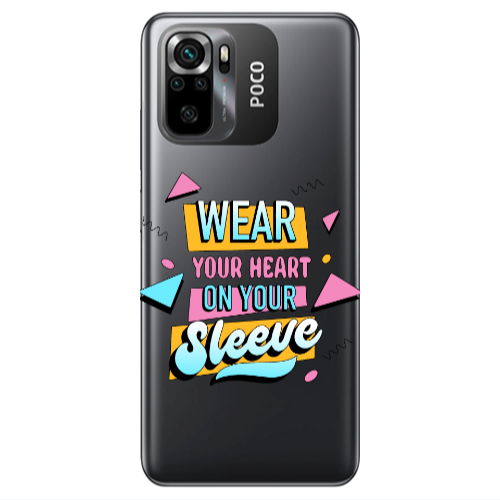 Xiaomi Poco M5 s Wear Your Heart Transparent Silicone TPU Θήκη