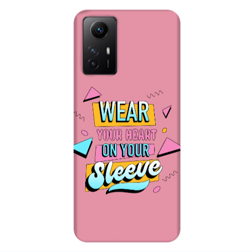 Xiaomi Redmi Note 12s Wear Your Heart Pink Colored Silicone TPU Θήκη