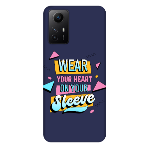 Xiaomi Redmi Note 12s Wear Your Heart Dark blue Colored Silicone TPU Θήκη