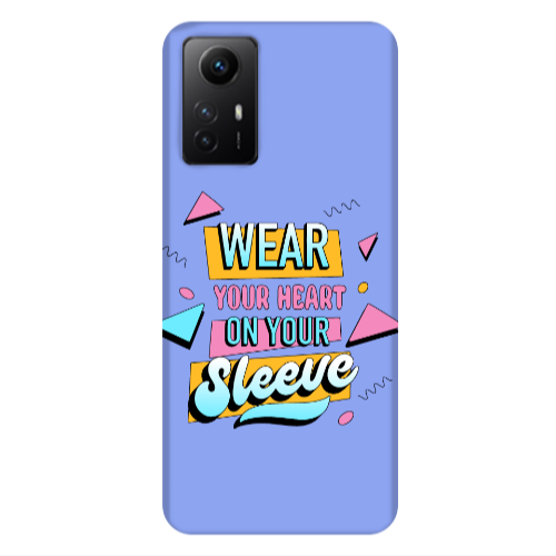 Xiaomi Redmi Note 12s Wear Your Heart Light Purple Colored Silicone TPU Θήκη