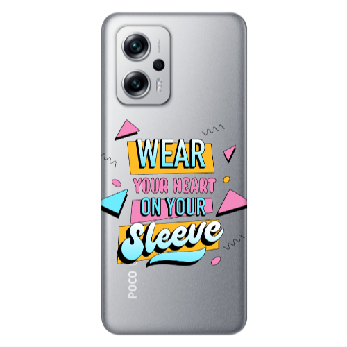 Xiaomi Poco X4 GT Wear Your Heart Transparent Silicone TPU Θήκη