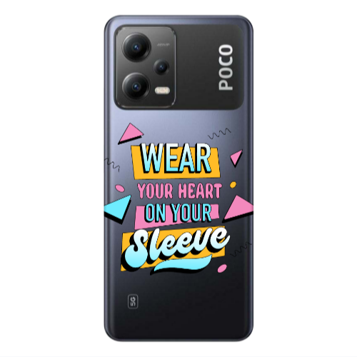 Xiaomi Poco X5 Wear Your Heart Transparent Silicone TPU Θήκη