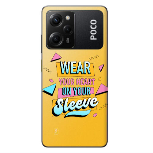 Xiaomi Poco X5 Pro Wear Your Heart Transparent Silicone TPU Θήκη