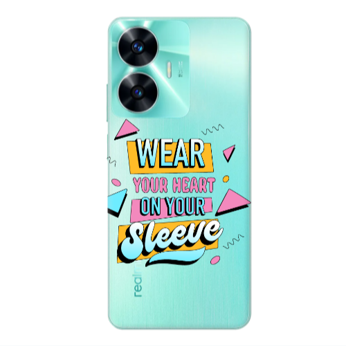 Realme C55 Wear Your Heart Transparent Silicone TPU Θήκη